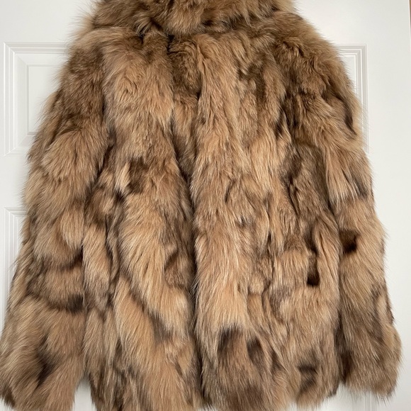 Band of Outsiders blue fox fur bomber. - Picture 2 of 8